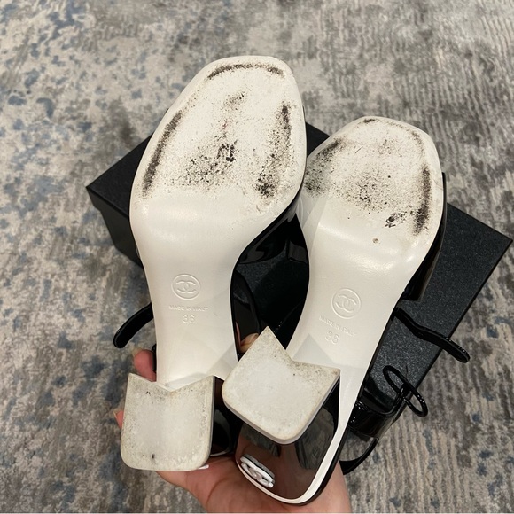 Chanel Patent Calfskin Sandal - size 36 - Picture 3 of 8